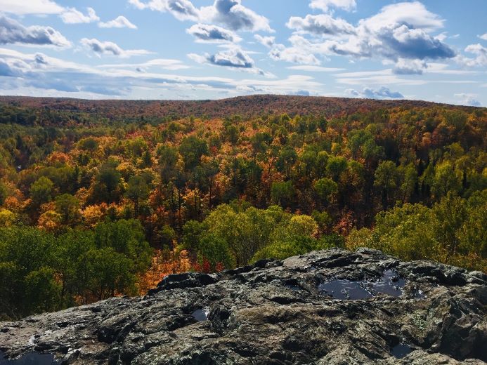 The Juniper Rock Overlook in the Chequamegon National Forest