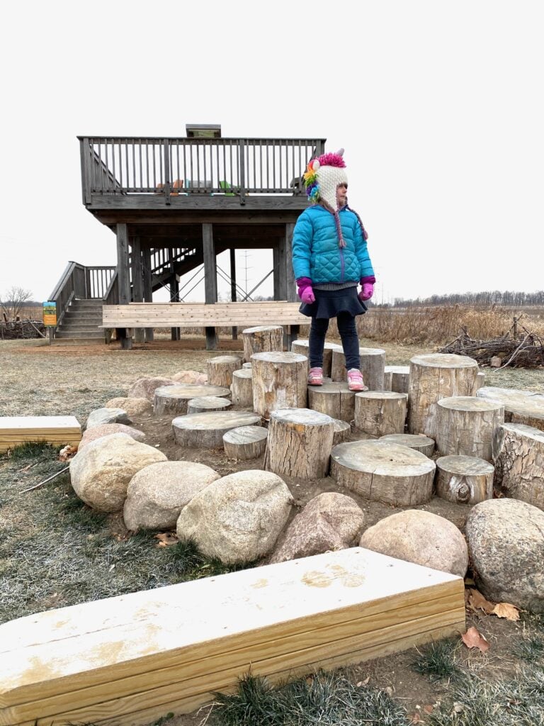 Mequon Nature Center natural playground