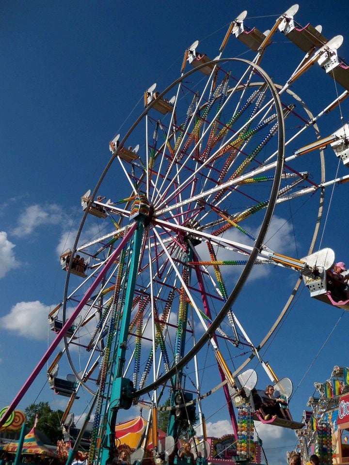 Ferris wheel at Ozaukee County Fair Wisconsin