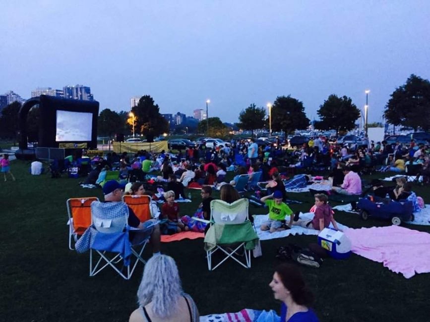 Summer Night Movies in Veterans Park Milwaukee Wisconsin